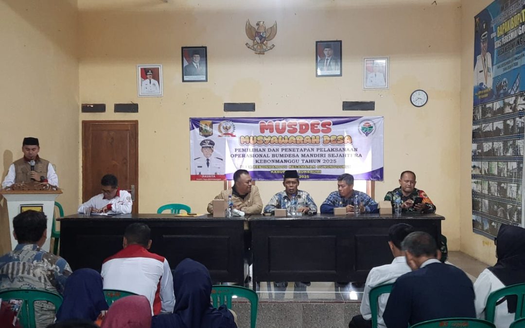Musyawarah Desa Kebonmanggu Tetapkan Ketua Pelaksana Operasional BUMDESA Mandiri Sejahtera Tahun 2025